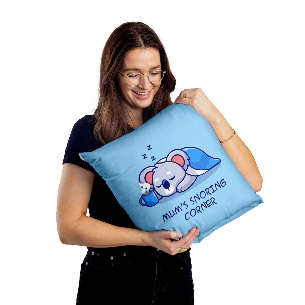 Mum's snoring cute Koala - Mother's day Cushion - Two Sizes