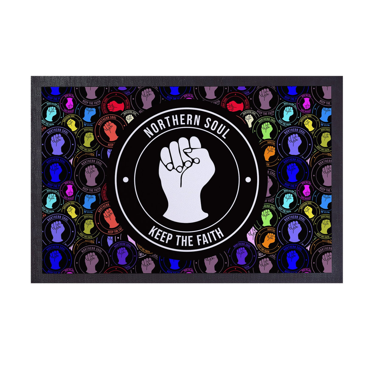 Northern Soul Keep The Faith - Door Mat - 60cm x 40cm