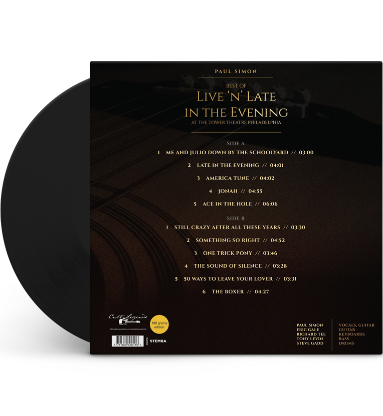 Paul Simon β Best of Live βnβ Late in the Evening, 1980 (12-Inch Album on 180g Vinyl)