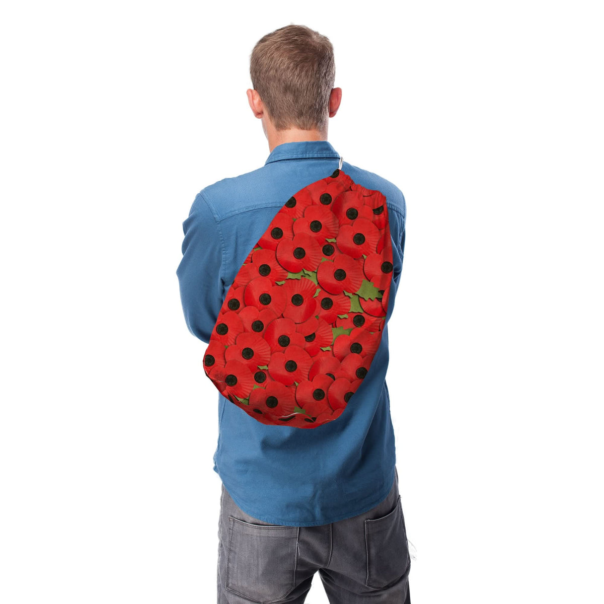 Poppies - Drawstring Duffle bag