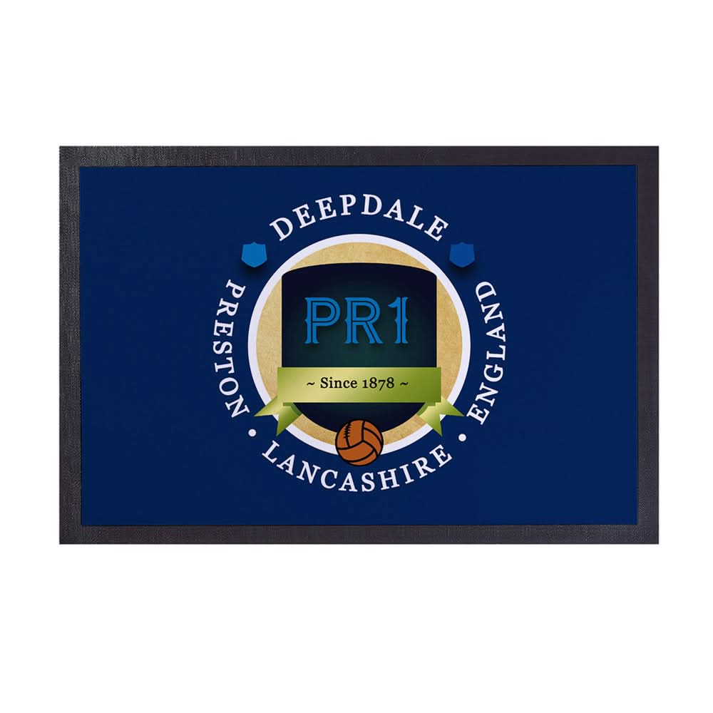 Preston Deepdale - Football Legends - Door Mat -60cm X 40cm