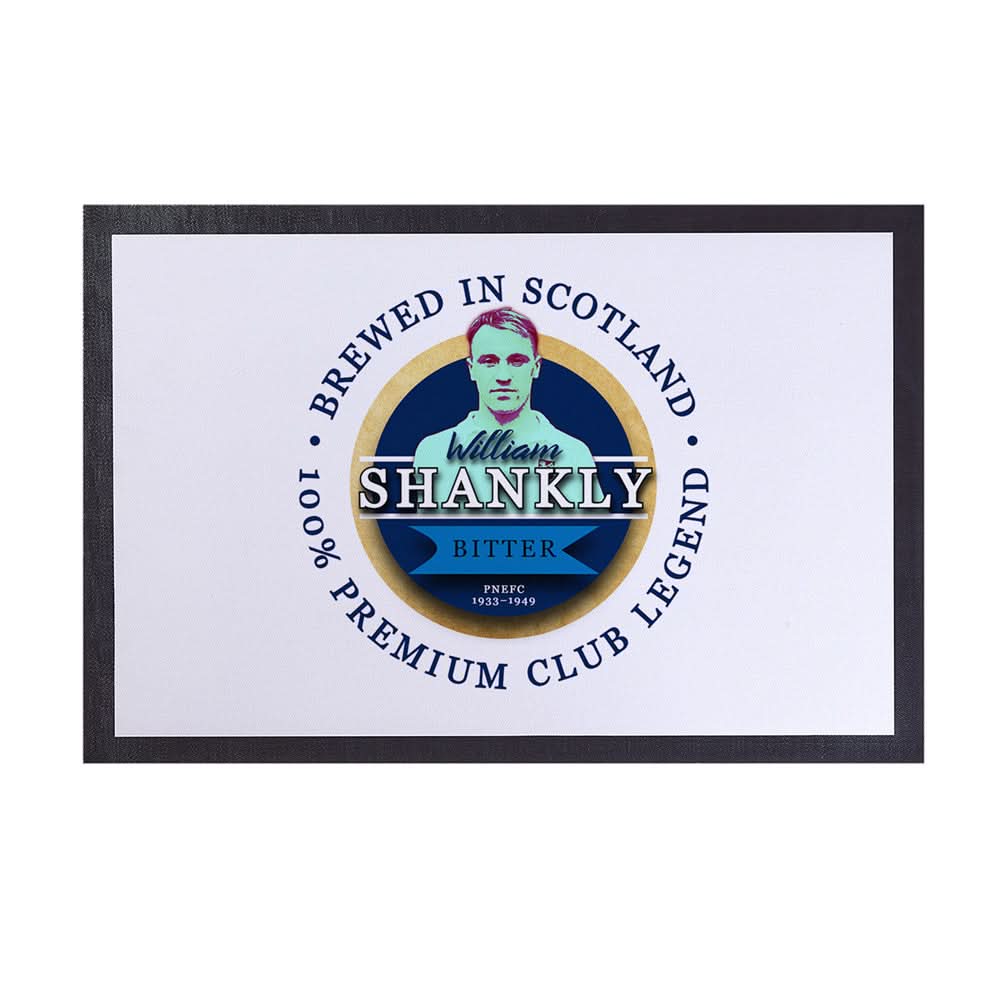 Preston Shankly - Football Legends - Door Mat -60cm X 40cm