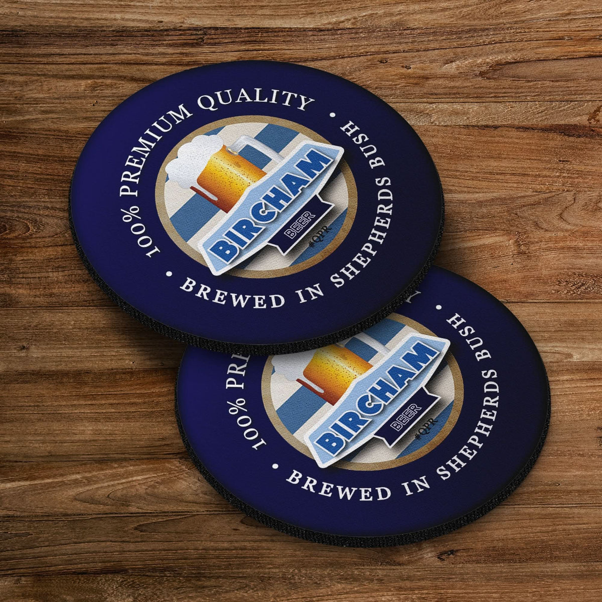 QPR Bircham - Football Coaster - Square Or Circle