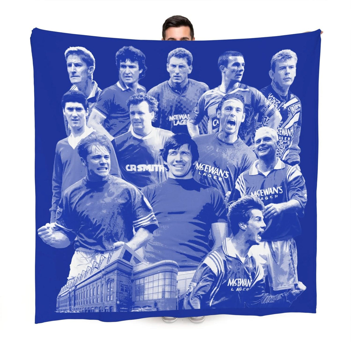 Rangers Montage - Fleece 150cm X 150cm