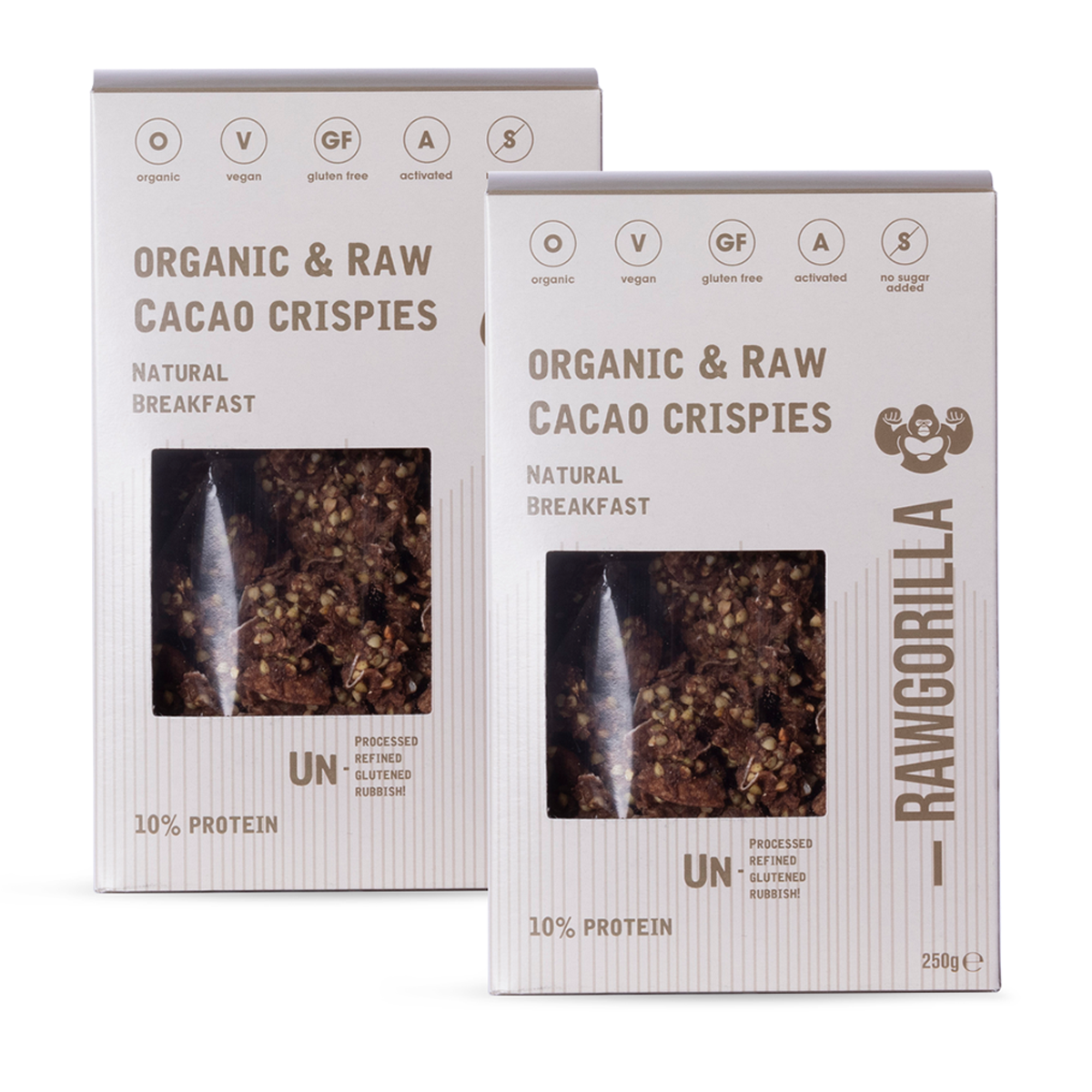 Cacao Crispies - 250g - RAWGORILLA