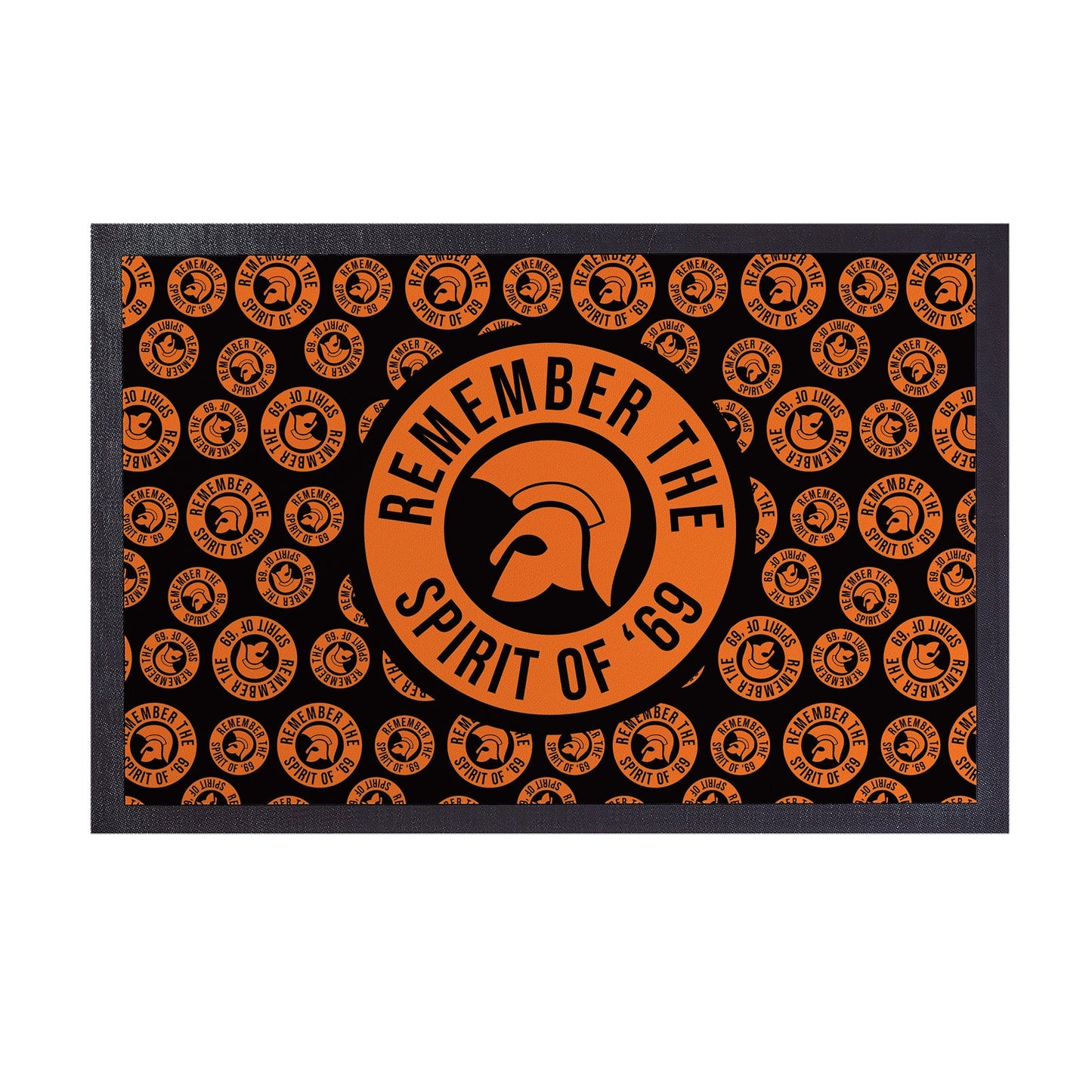 Remember The Spirit Of 69 - Orange - Door Mat - 60cm x 40cm