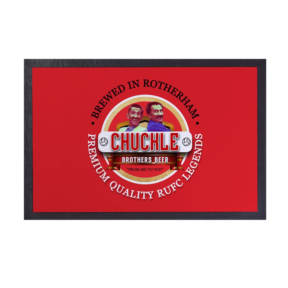 Rotherham Chuckle - Football Legends - Door Mat -60cm X 40cm