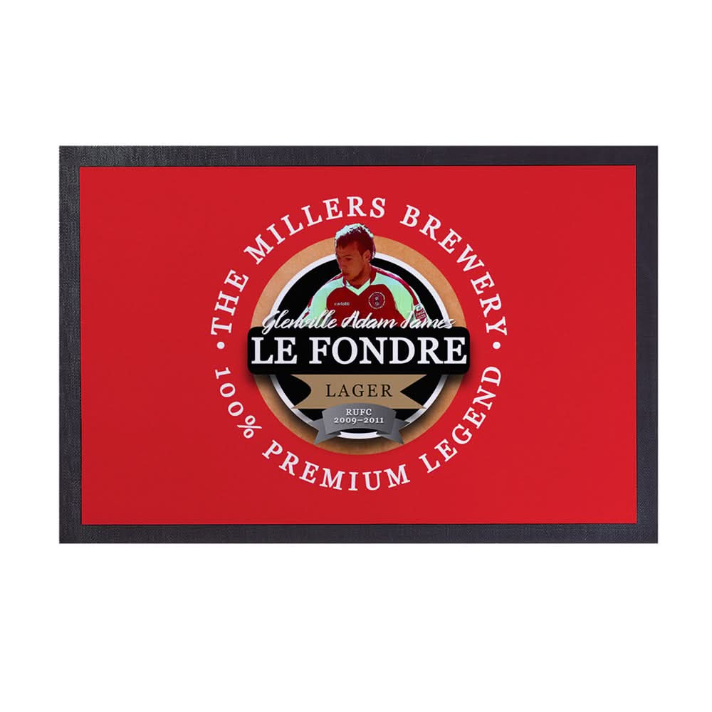 Rotherham Lefondre - Football Legends - Door Mat -60cm X 40cm