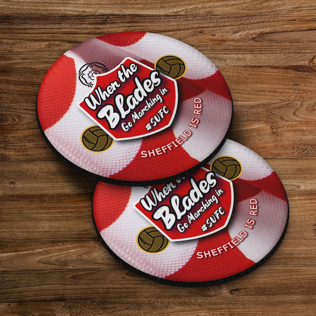 Sheffield Marching in - Football Coaster - Square Or Circle