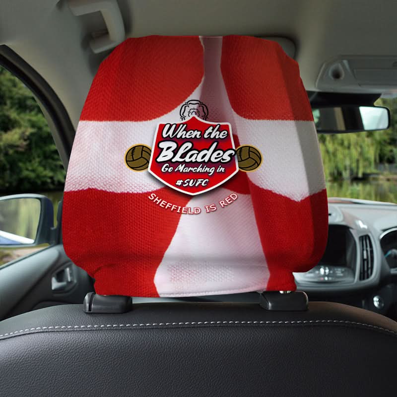 Sheffield Marching in - Football Legends - Headrest Cover