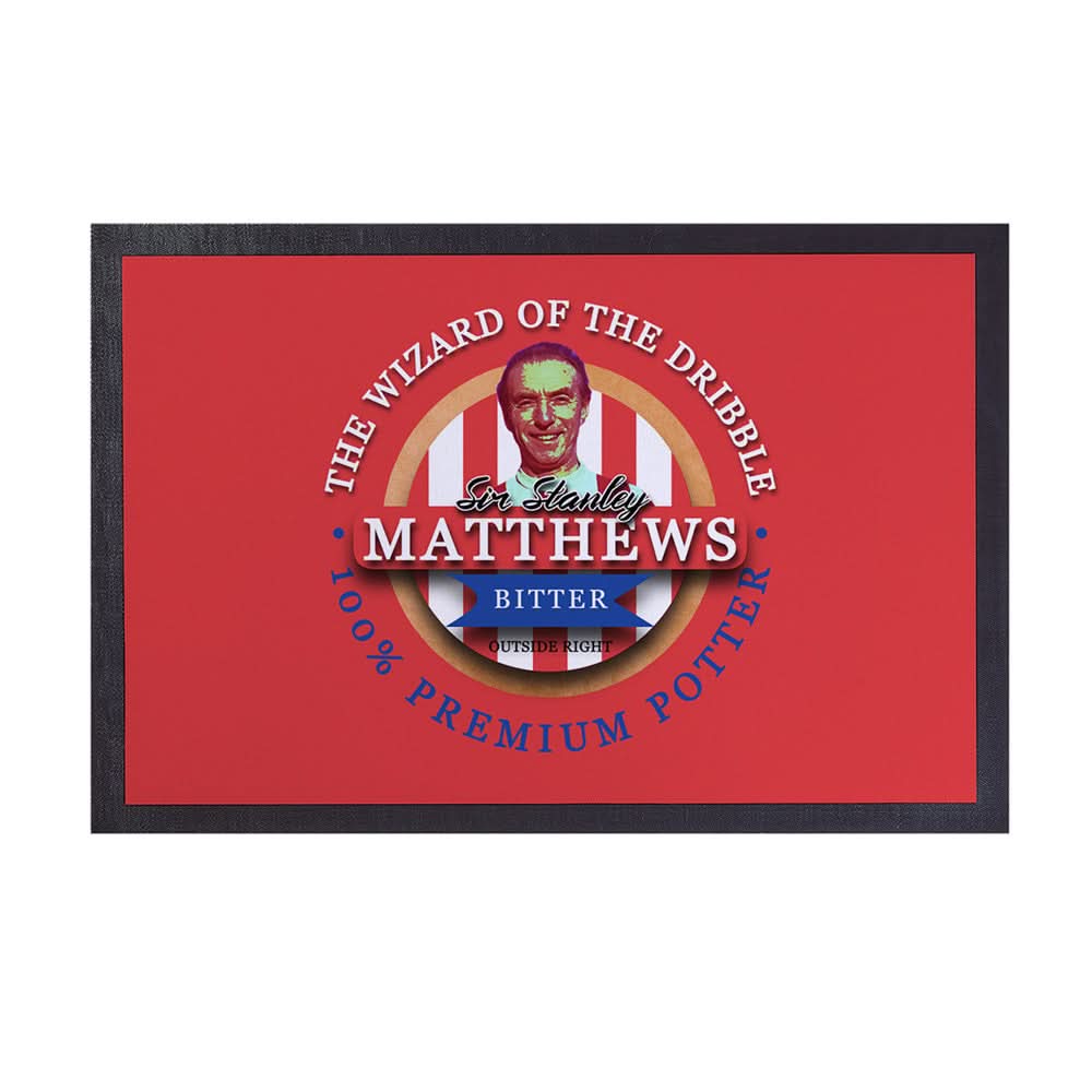 Stoke Matthews - Football Legends - Door Mat -60cm X 40cm
