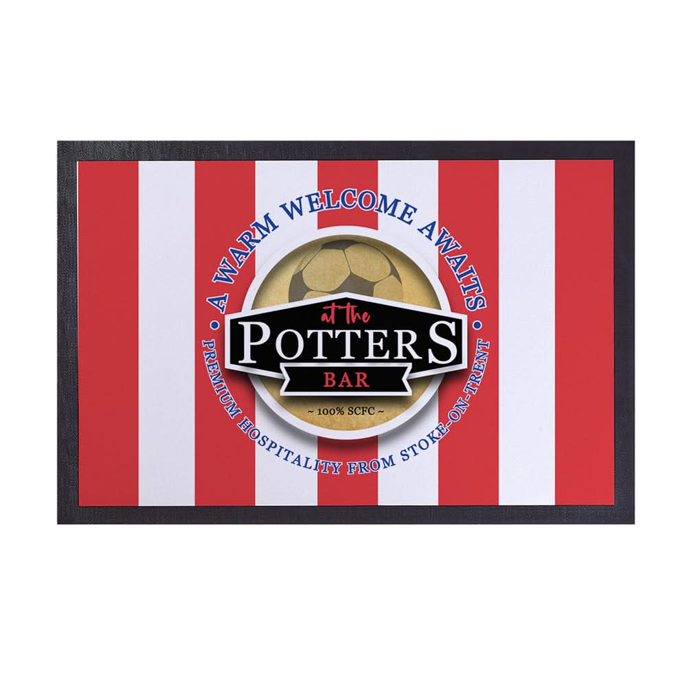 Stoke Potters_ - Football Legends - Door Mat -60cm X 40cm