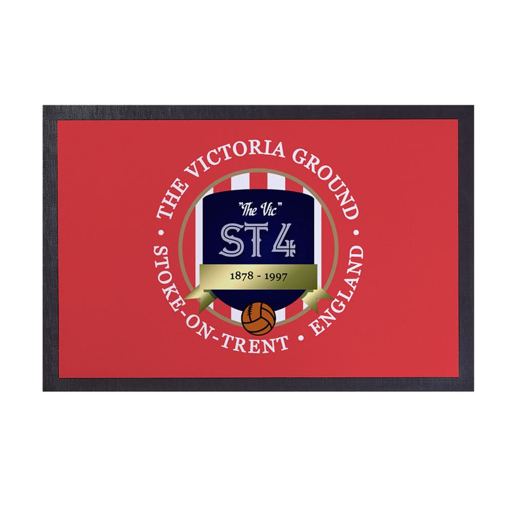 Stoke Victoria - Football Legends - Door Mat -60cm X 40cm