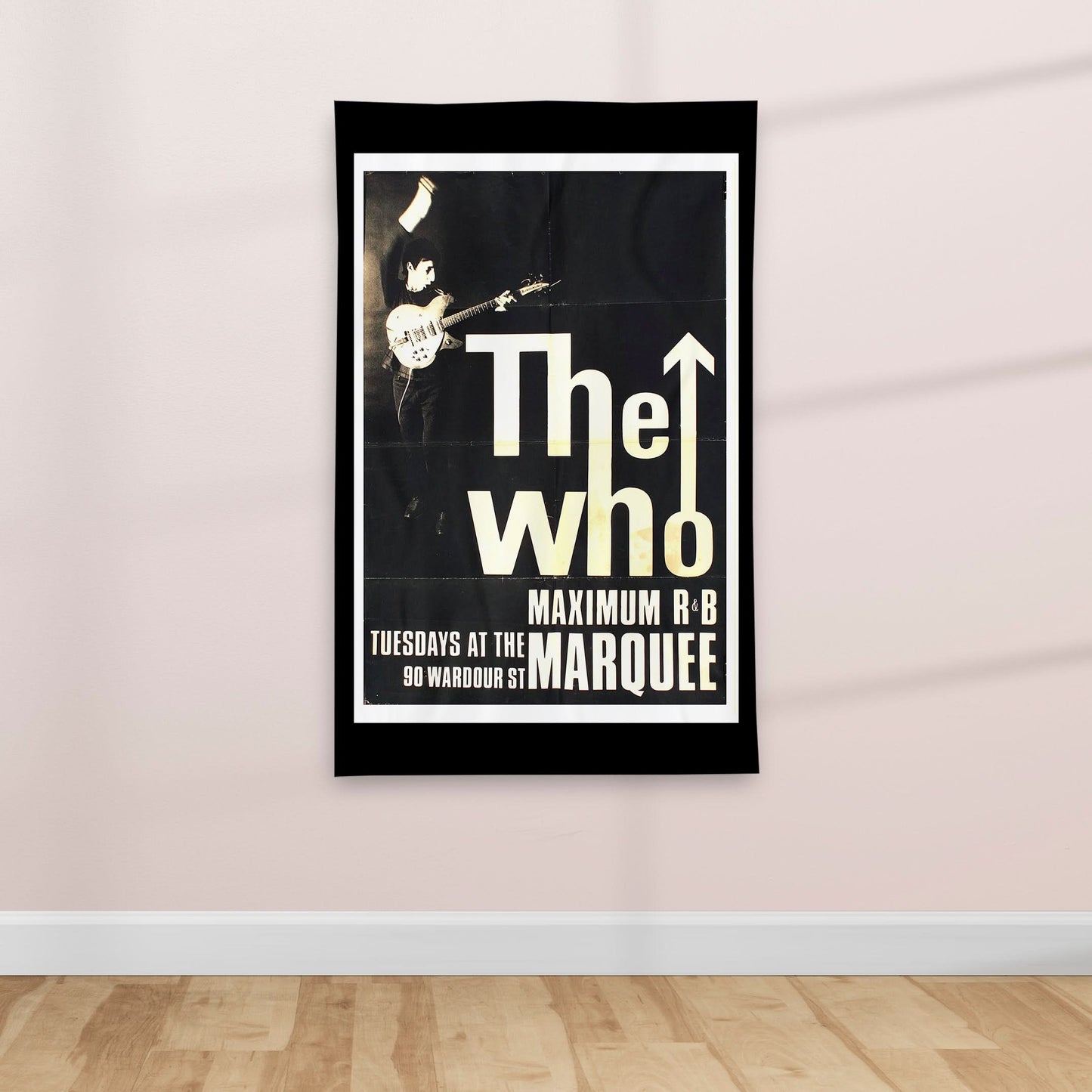 1960's Retro British Rock Music poster - Textile Poster