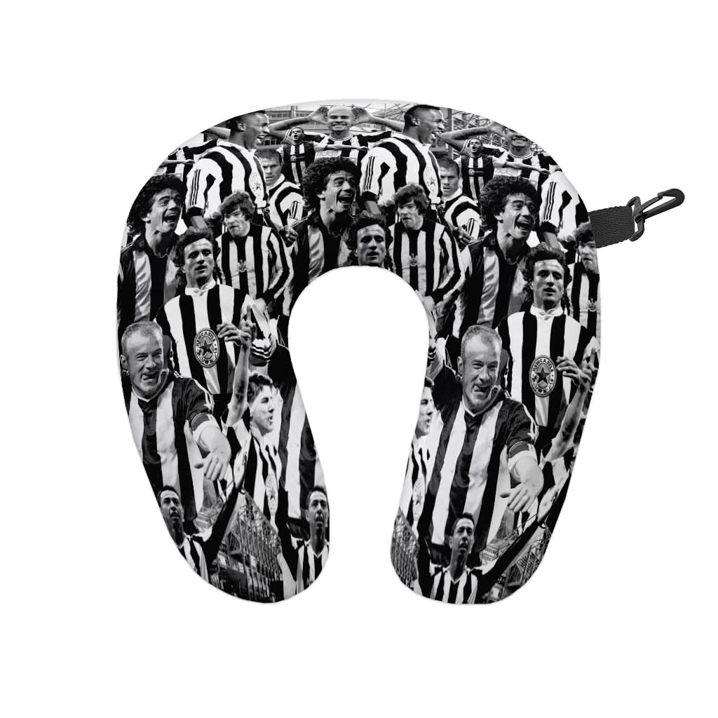 Newcastle Montage - Retro Football Travel Pillow