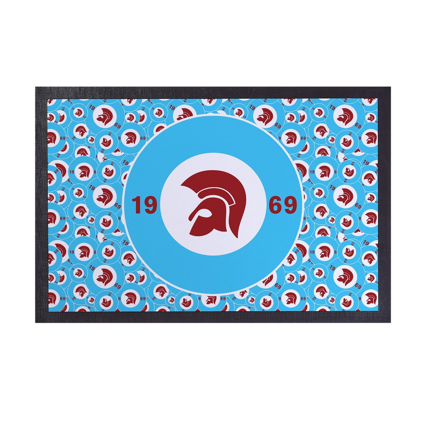 Trojan - Claret & Blue - Door Mat - 60cm x 40cm
