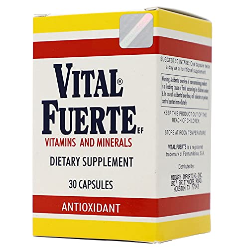 Vital Fuerte Vitamins & Minerals Supplement โ 30 Capsules