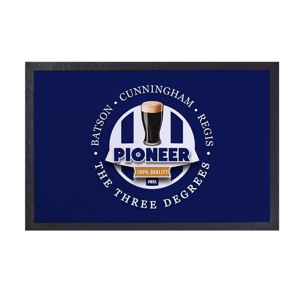 West Brom 3 Degrees - Football Legends - Door Mat -60cm X 40cm