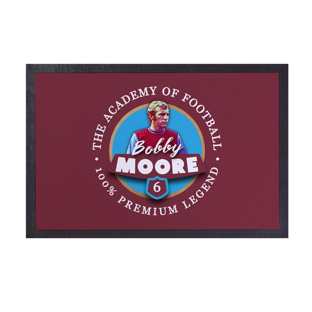West Ham Moore - Football Legends - Door Mat -60cm X 40cm