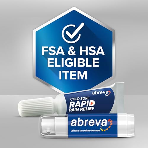 Abreva Cold Sore Treatment Rapid Pain Relief Cream โ 3 g Tube