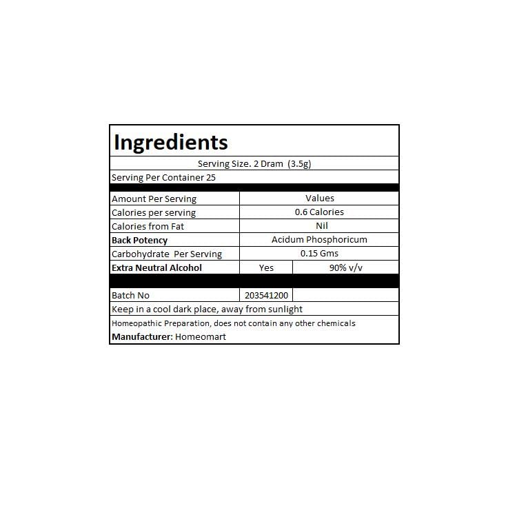 Acidum Phosphoricum Homeopathy Pellets 200C Potency โ Pack of 2 | HomeoMart