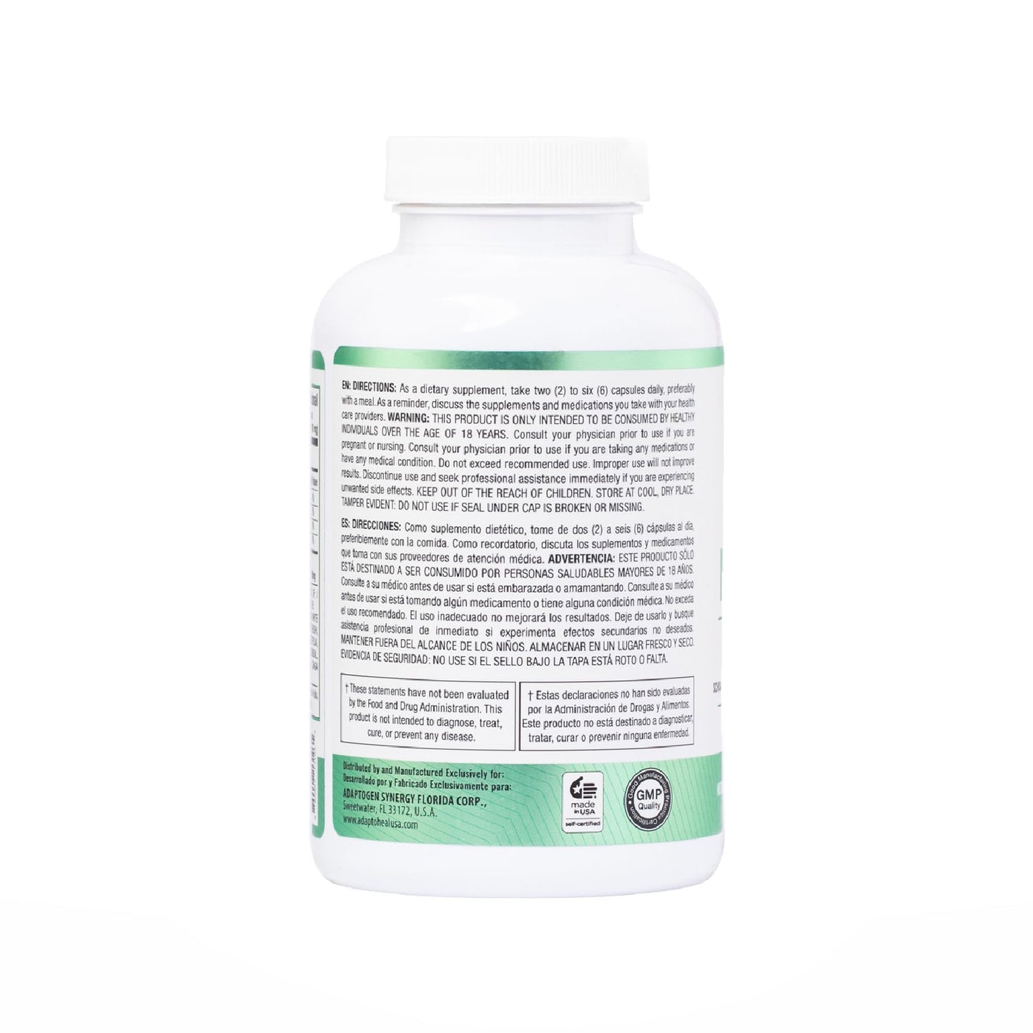 ADAPTOHEAL Immuneheal โ Adaptogen & Immune Support Capsules with Schisandra, Ginseng & Mushroom Extract (180 Capsules)