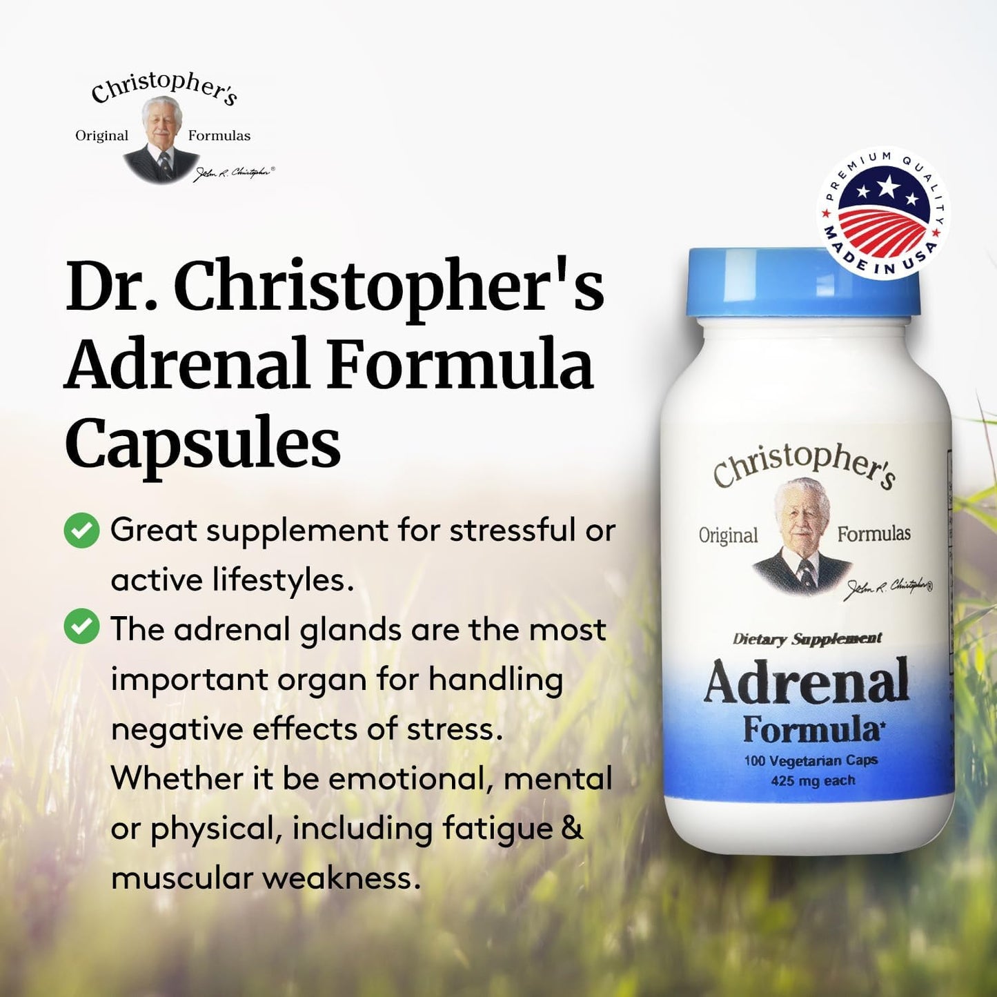 Christopher's Original Formulas Adrenal Formula โ Stress & Adrenal Health