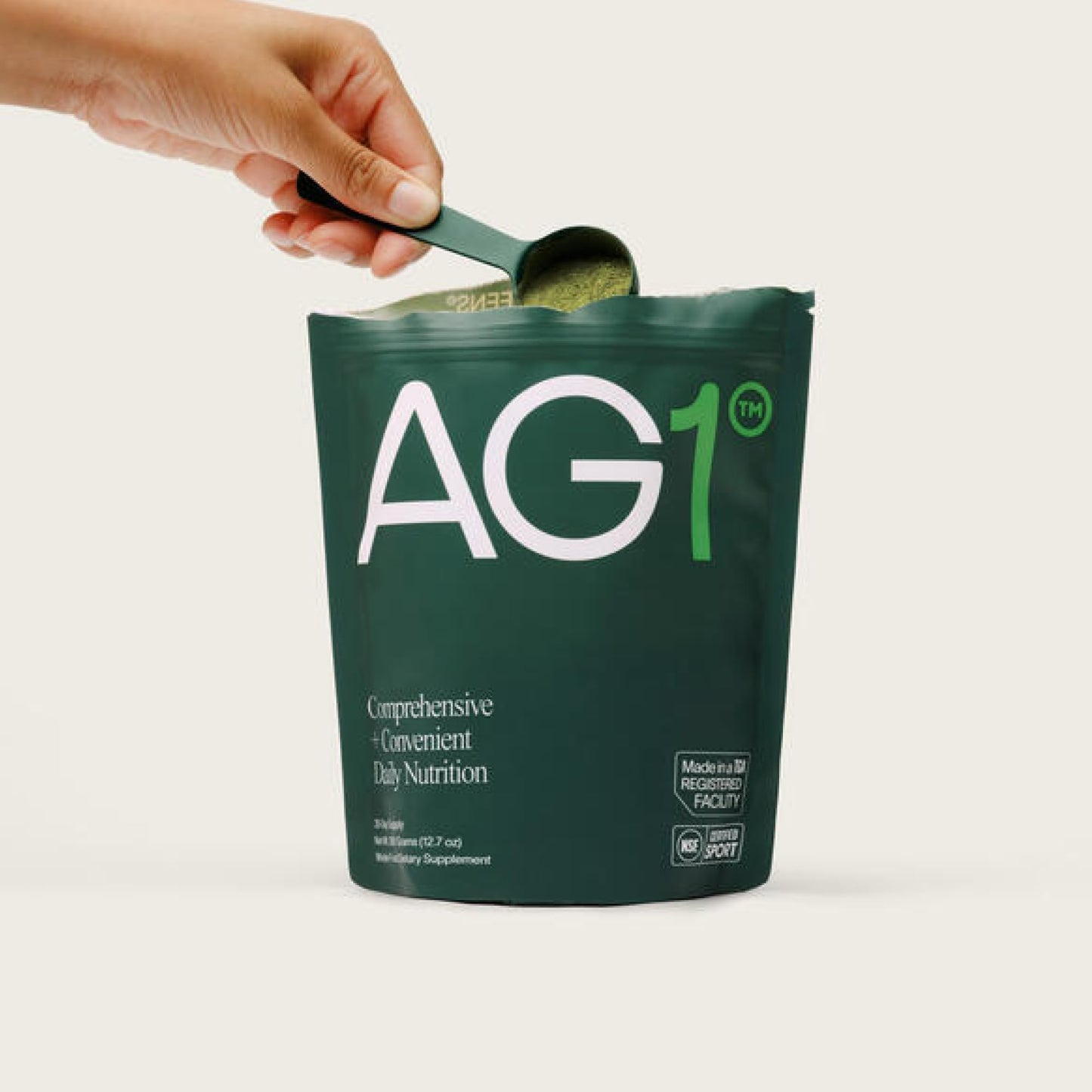 AG1 Greens Powder Refill Pouch โ 75 Vitamins, Multivitamin & Probiotic | Gut Health