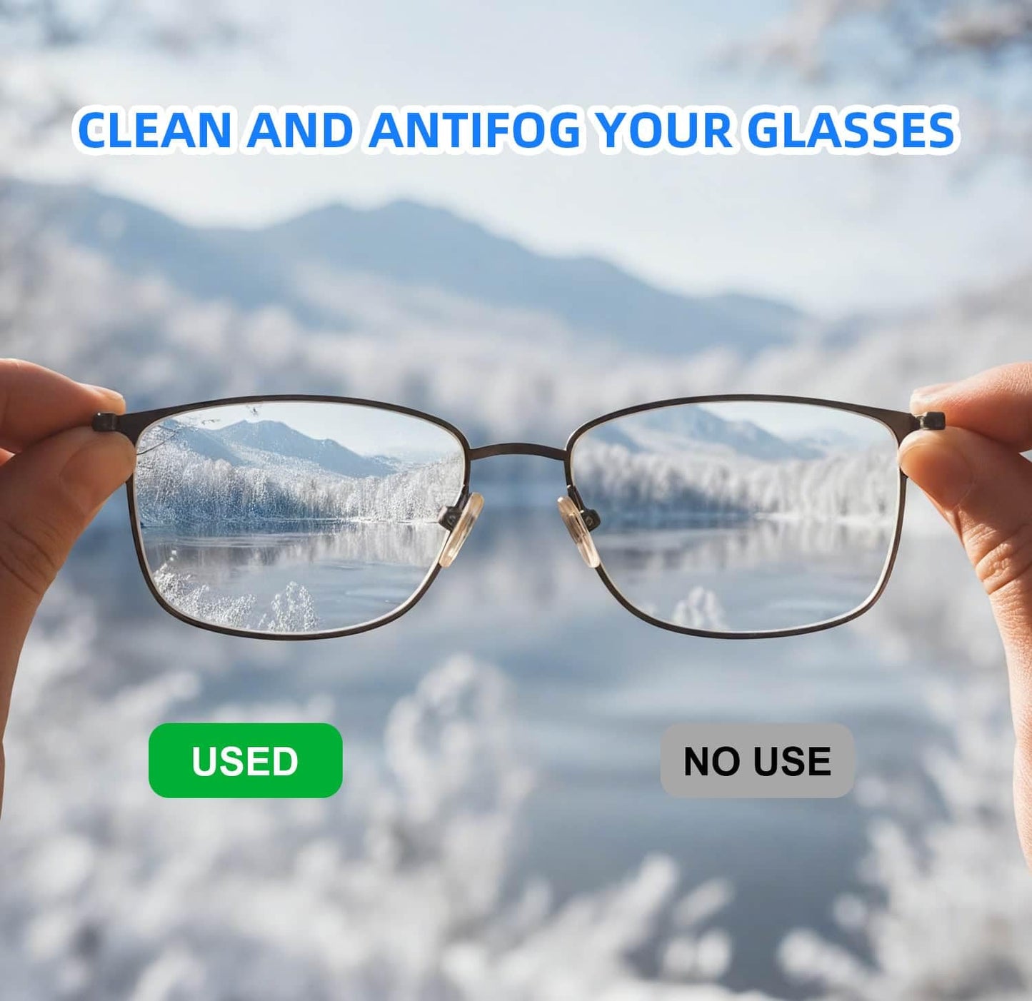 Ageantscom Anti-Fog Wipes for Glasses โ 100 Pack, Quick-Dry, Scratch-Free
