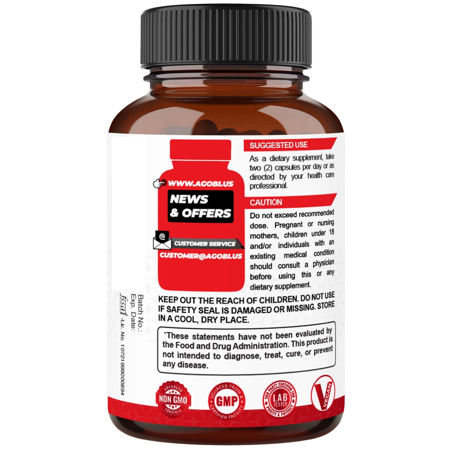 Agobi Saw Palmetto + Maca Root โ Hair Health & Energy (150 Veggie Caps)