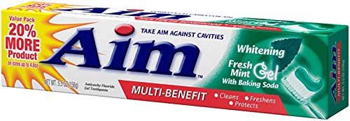 Aim Whitening Toothpaste with Baking Soda 5.5oz โ Whitening & Cavity Protection