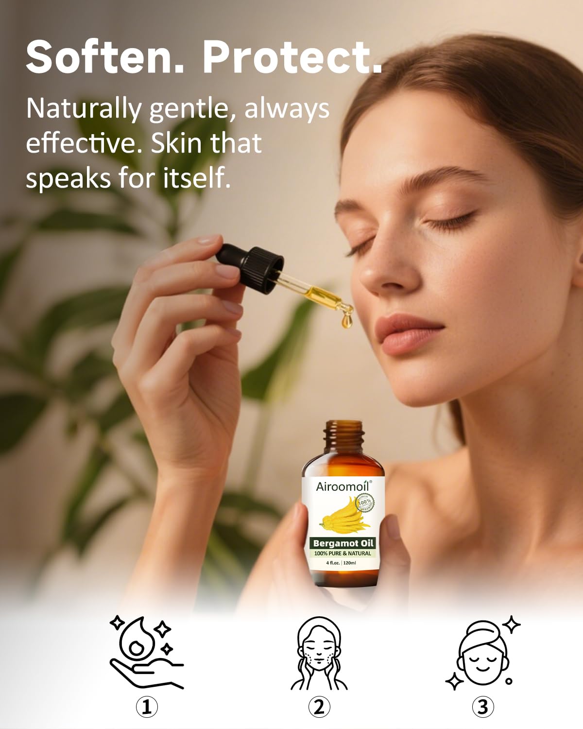 Bergamot Essential Oil โ Pure Citrus for Diffusers & Soap Making | Airoomoil 4 fl oz