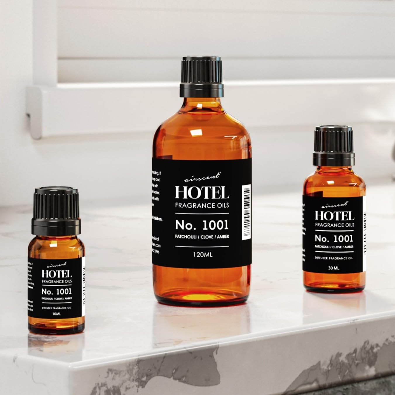 AirScent Hotel Diffuser Oil No. 1001 โ Patchouli Clove Amber (30 mL)