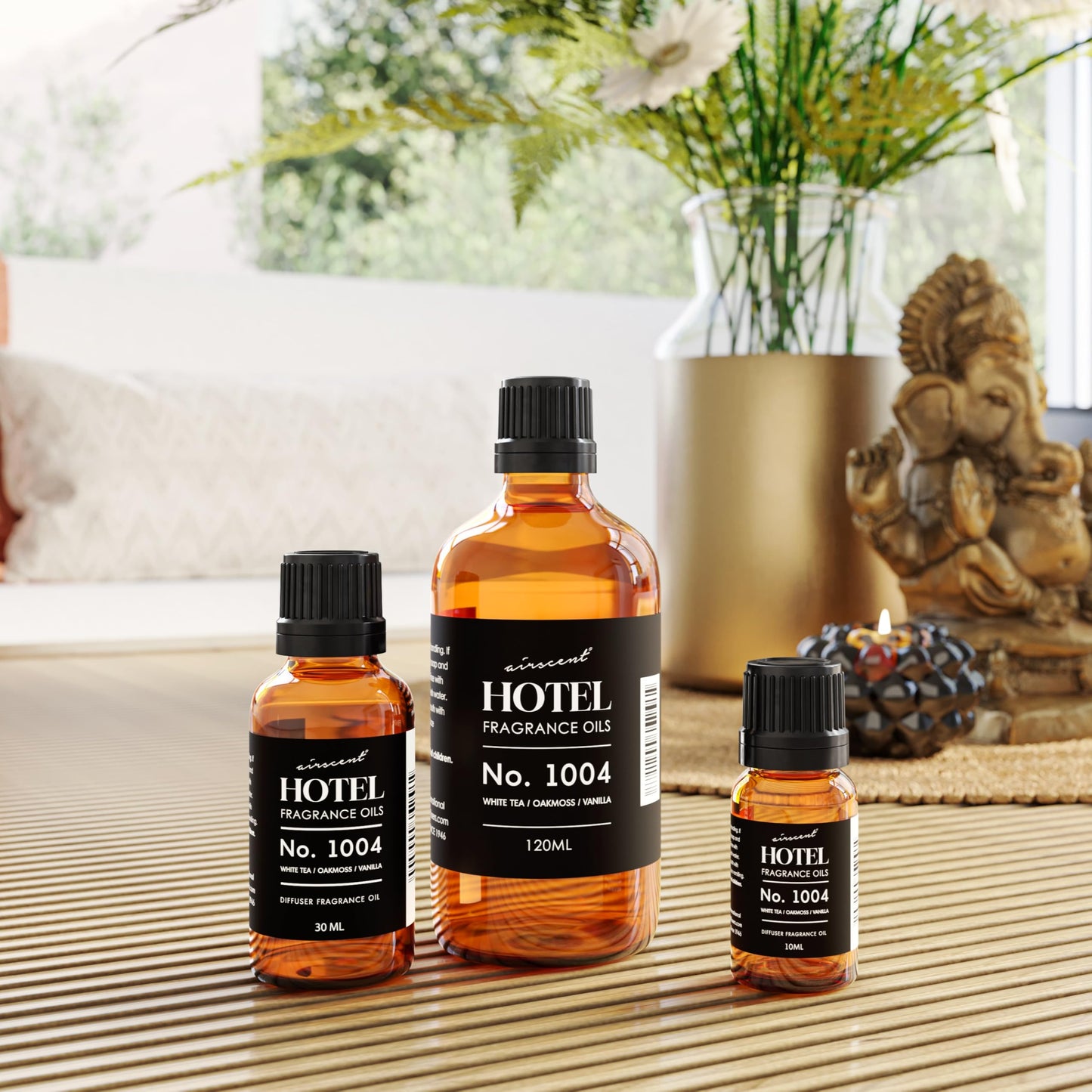 AirScent Hotel Diffuser Oil No. 1004 โ White Tea, Oakmoss & Vanilla (10 mL)