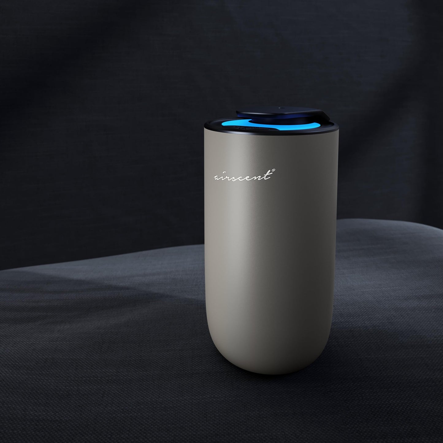AirScent Mini Waterless Diffuser โ Silver Finish, 15 mL, Night Light, Aromatherapy for Home & Office