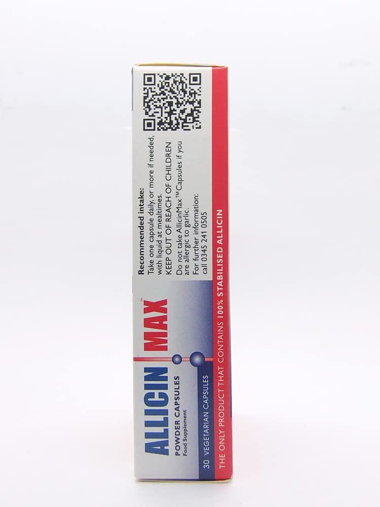 Allicin Max 30 Veg Caps (Pack of 2x60) โ Stabilised Allicin Supplement