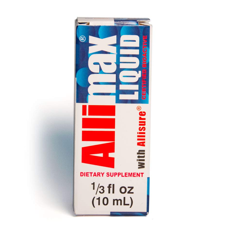Allimax Nutraceuticals Liquid Supplement โ Stabilized Allicin (0.33 fl oz) Plant-Based Garlic