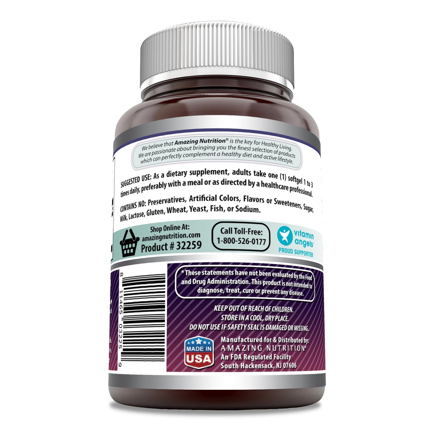 Amazing Formulas Black Currant Oil 1500 mg โ Softgels, GLA, Non-GMO, Gluten Free