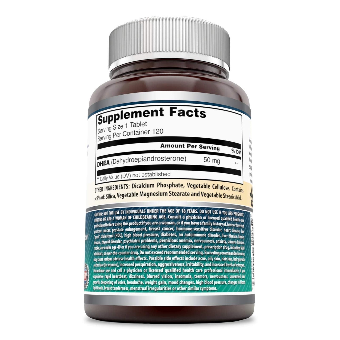 Amazing Formulas DHEA 100 Mg โ 120 Tablets | Non-GMO, Gluten-Free, Made in USA