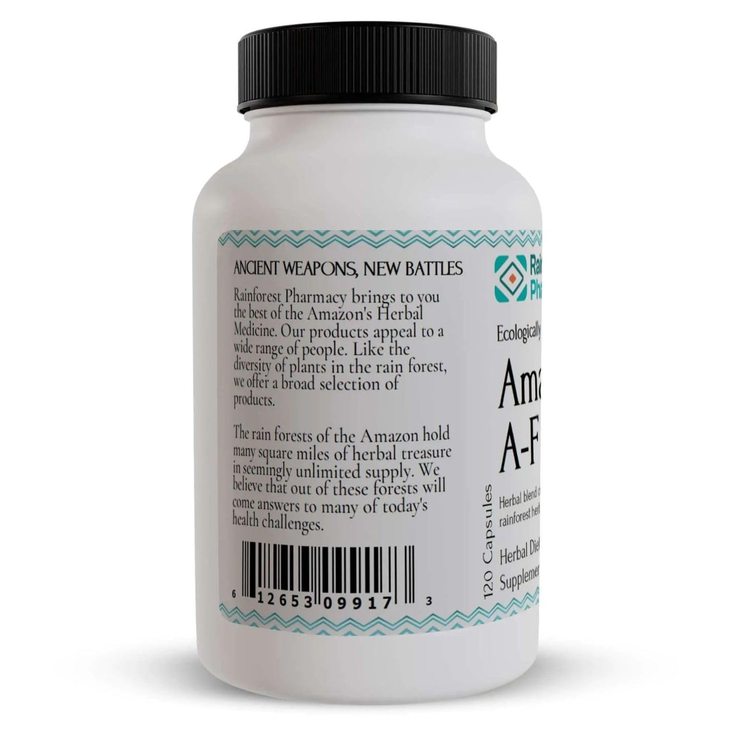 Rainforest Pharmacy Amazon A-F Herbal Supplement โ 120 Veg Capsules, 500 mg | Jatoba, Pau D'Arco, Anamu, Graviola