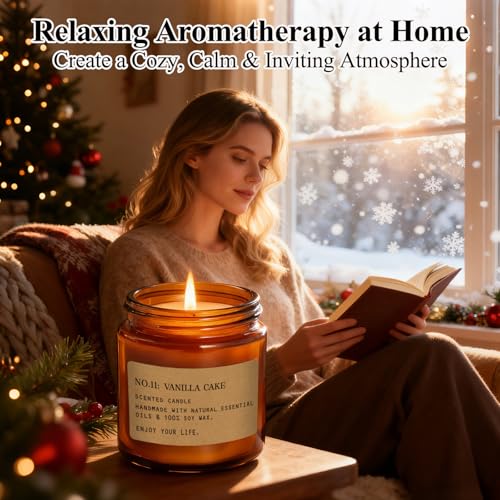 12 Pack Amber Jar Soy Candles โ Long-Lasting Scented Home Gift Set