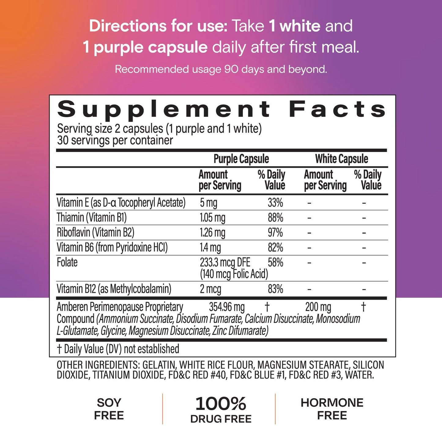 Amberen Perimenopause β Hormone Balance Support, 60 Count