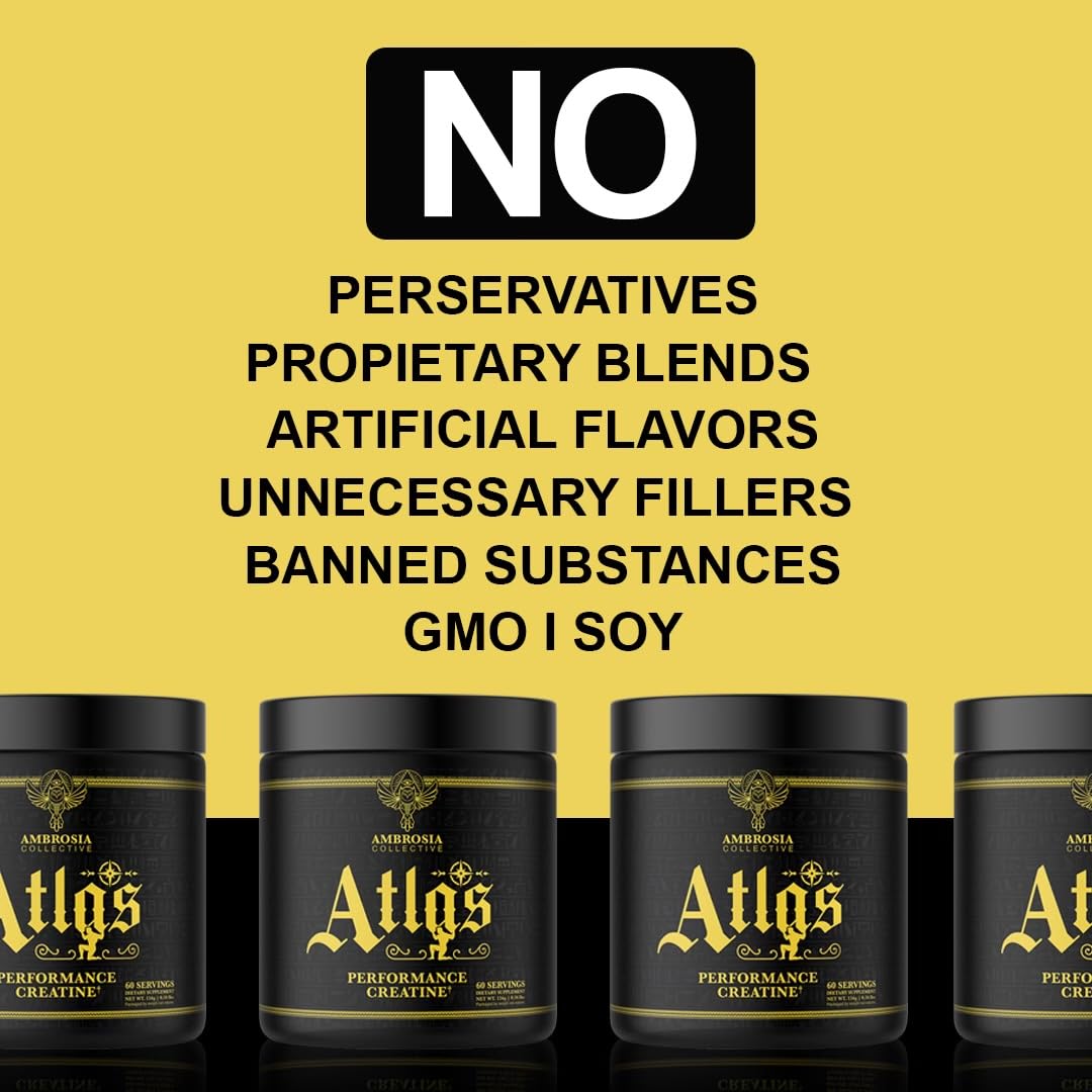 Ambrosia Atlas: Performance Creatine Creapure + Acetic Acid โ 30 Servings