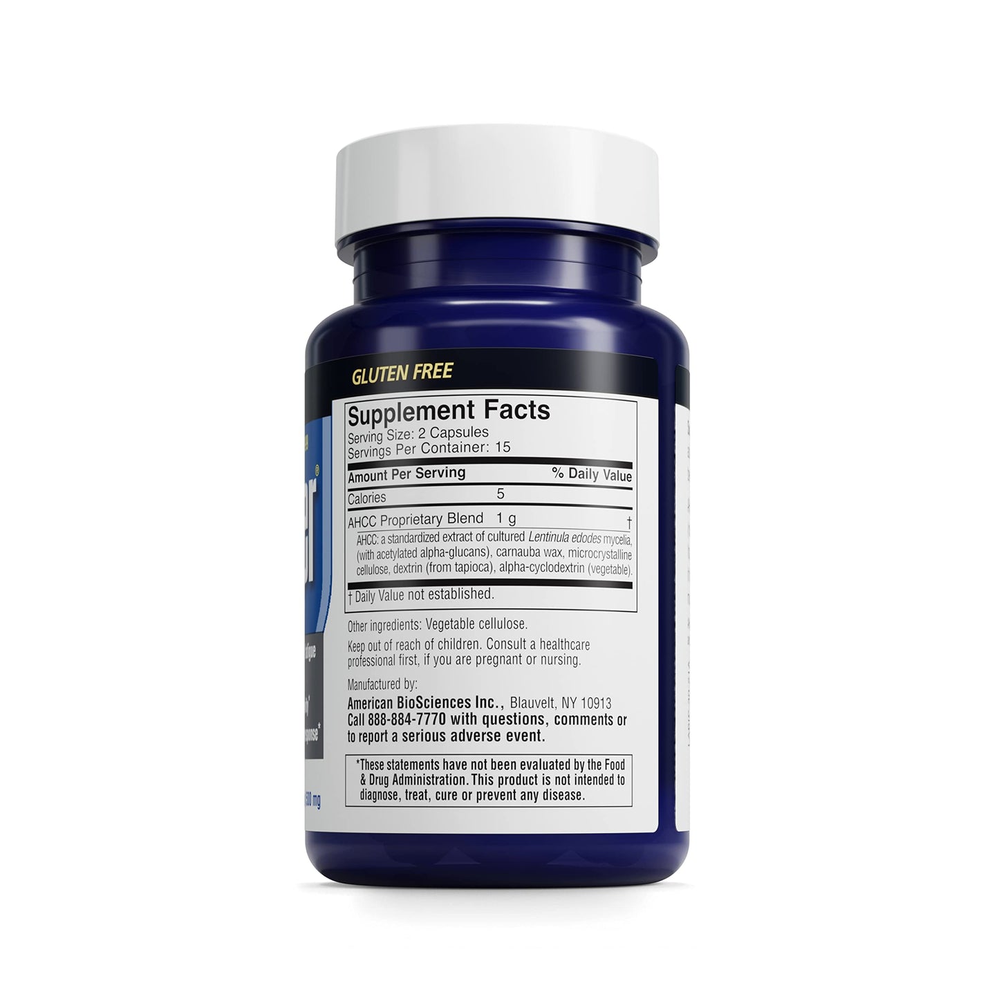 American BioSciences ImmPower AHCC 6-Pack β Enhanced Immune Support, 500 mg per Capsule, 30 Vegetarian Capsules