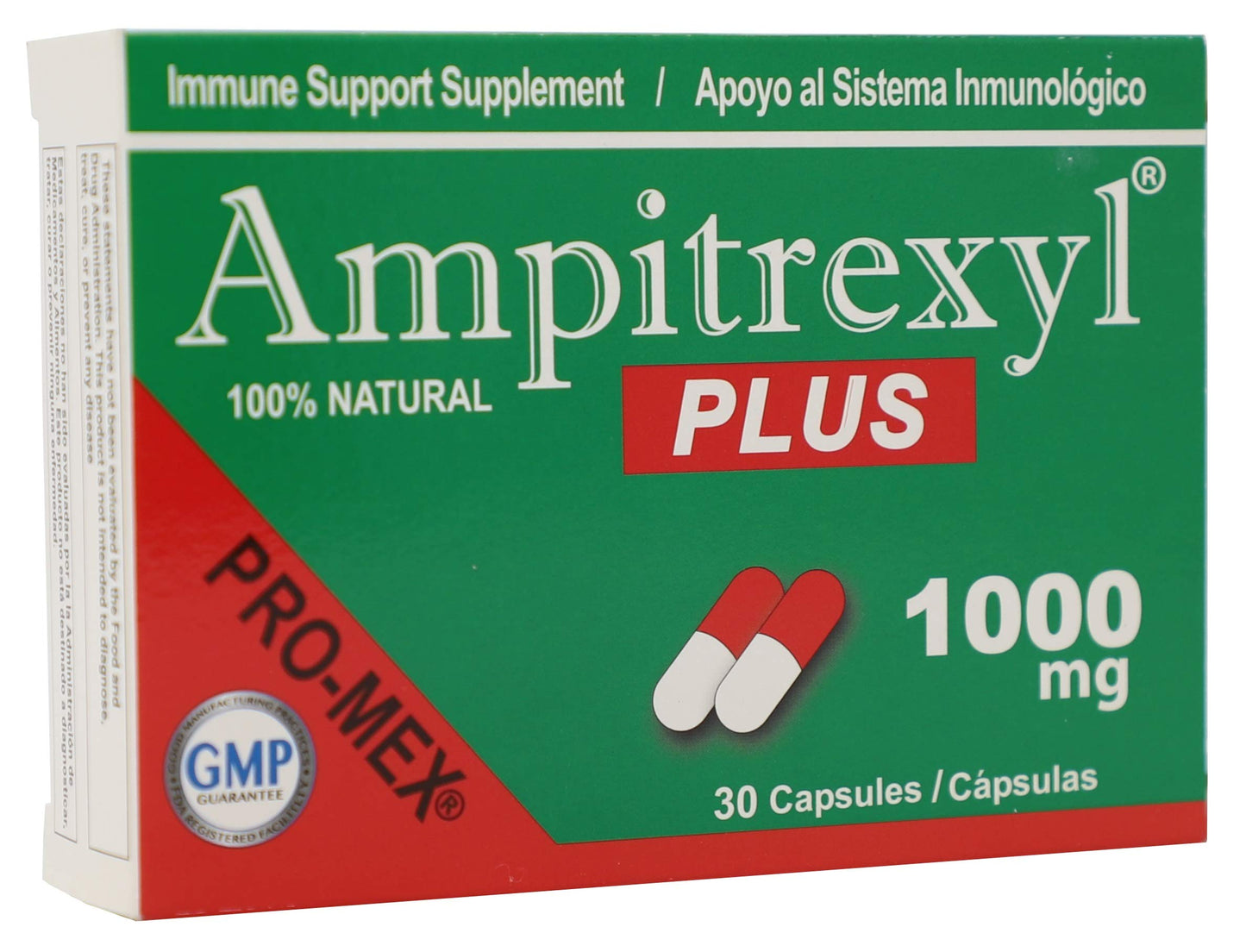 Ampitrexyl Plus 1000mg โ Herbal Immune Support Supplement Promex Ampitrexyl Plus; 30 Capsules