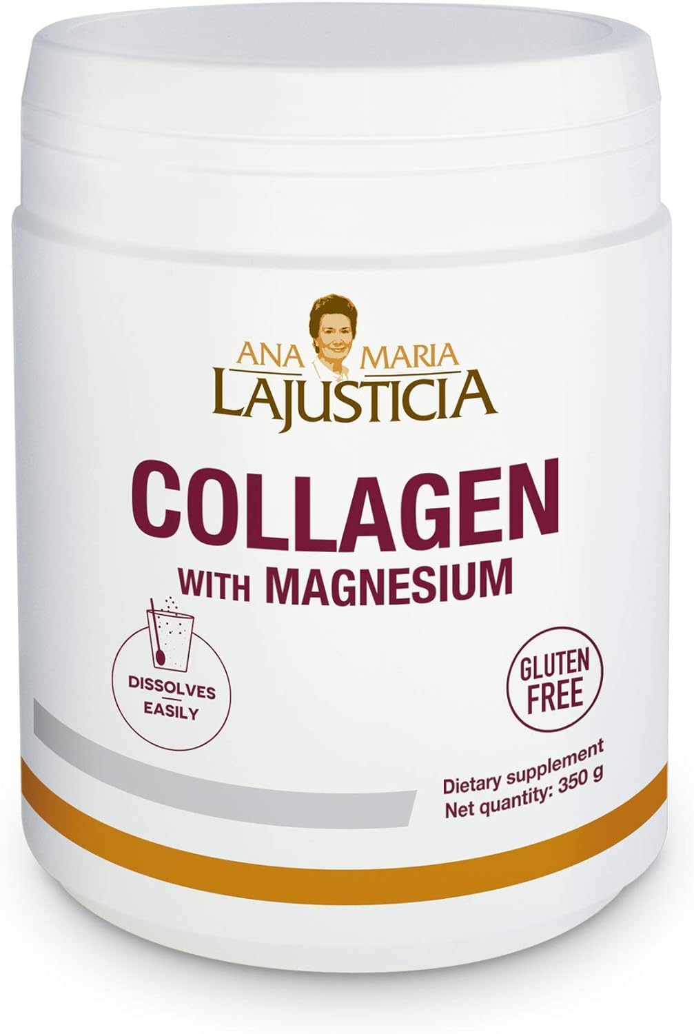 Ana Maria Lajusticia Collagen with Magnesium Powder 350g โ Natural Taste