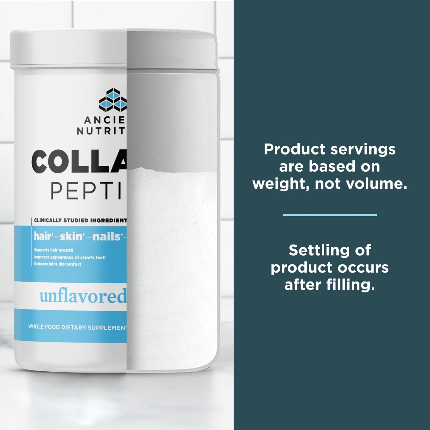 Ancient Nutrition Unflavored Collagen Peptides, 9.88 oz