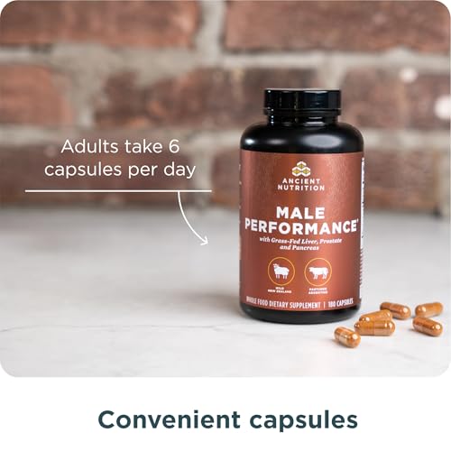 Ancient Nutrition Organ Complex for Men β Grass-Fed & Wild Organs (180 Count)