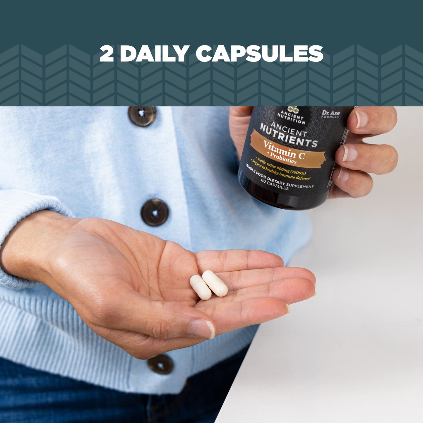 Ancient Nutrition Probiotics & Vitamin C โ Immune and Gut Health