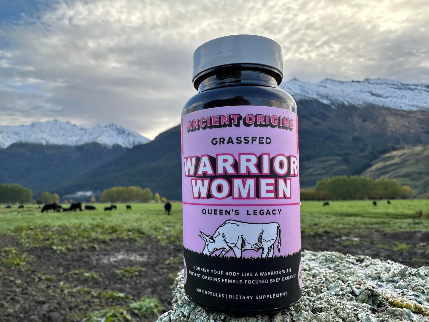 Ancient Origins Female-Optimized Beef Organ Superfood (60 x 500 mg) โ Grass-Fed, Pasture-Raised